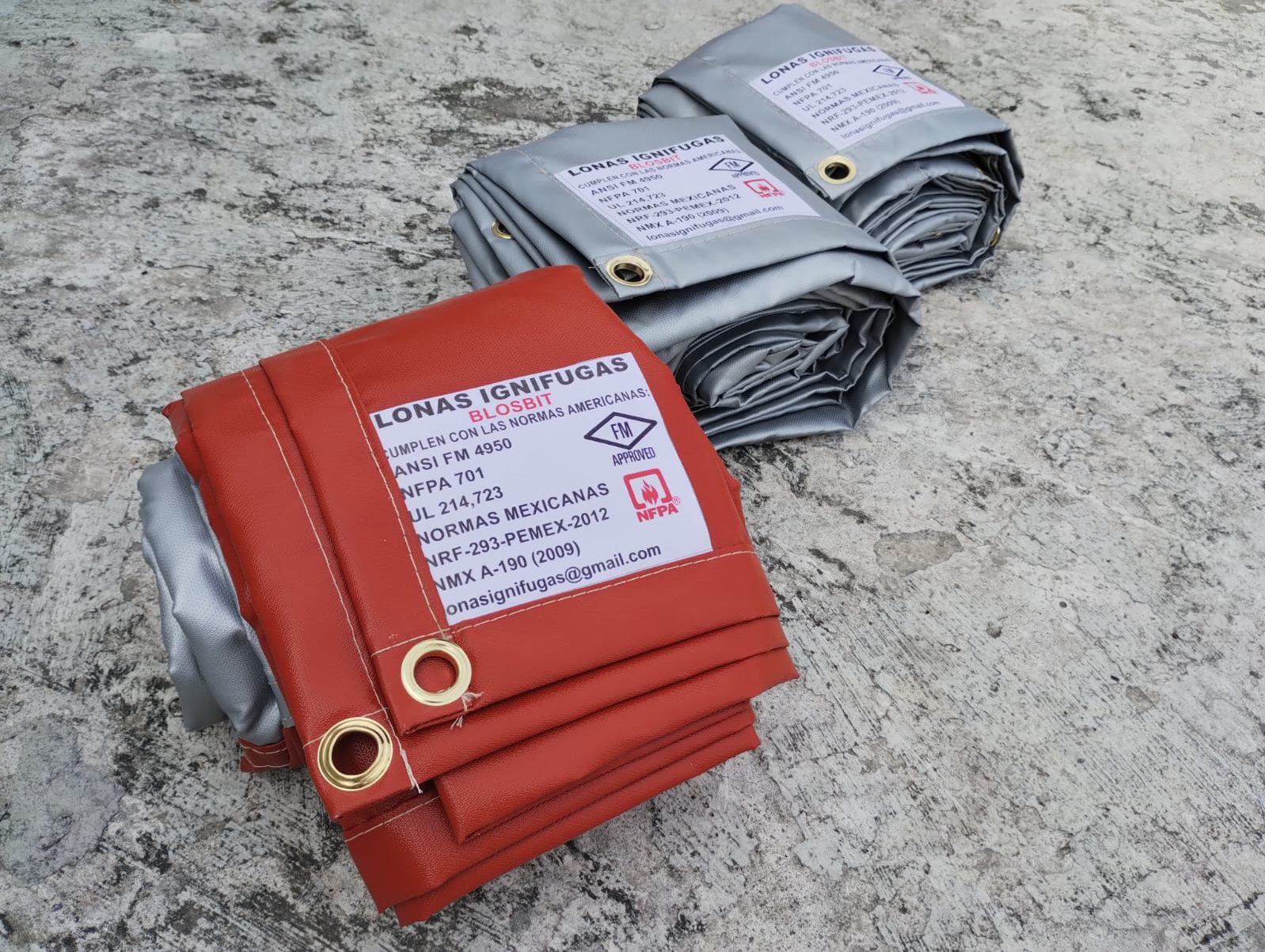 Lona Ignifuga BLOSBIT - Entrega Inmediata